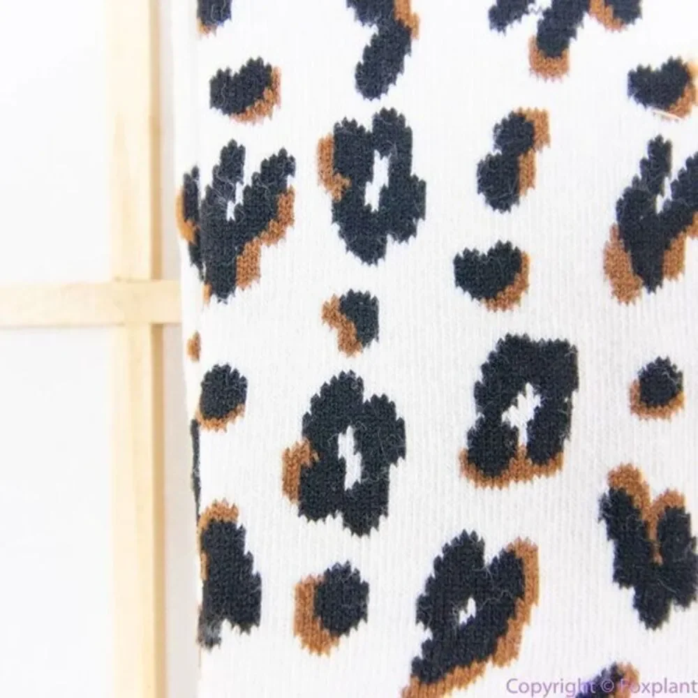 Two pairs:NEW Madewell Animal Trouser Socks,‎ color: antique cream